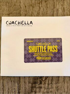 2026 COACHELLA Weekend 1 Shuttle Pass